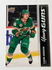 2021-22 UD Series 1 Young Guns Rookie JUMBO Calen Addison #227 Minnesota (minor scratches)